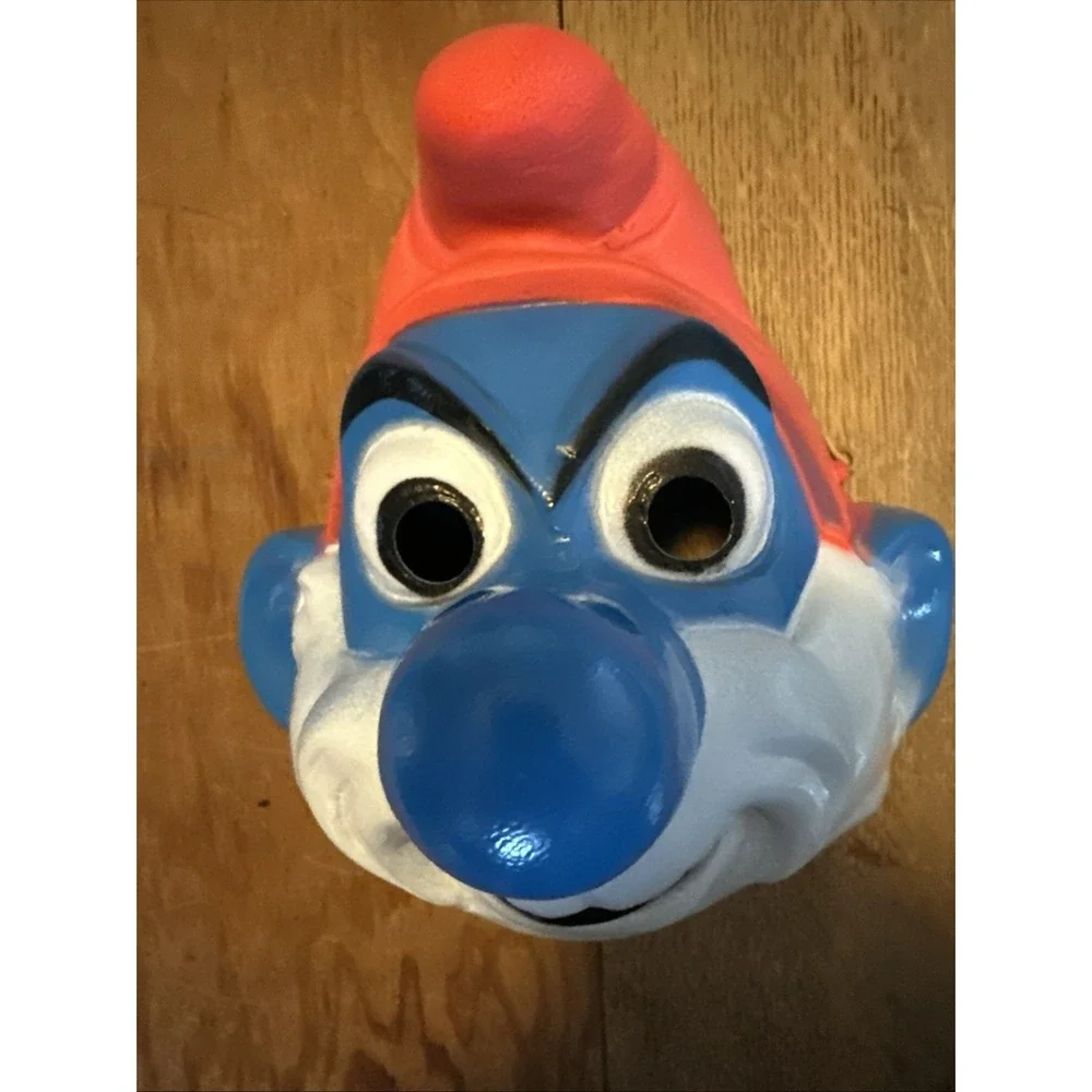 Lot Of 2 Vintage 1970's French Cesar Smurf Masks 